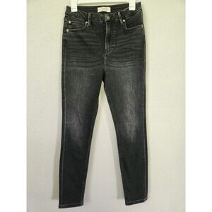 We The Free Black Skinny Jeans Women 29‎ High Waisted Stretch Distressed Dark